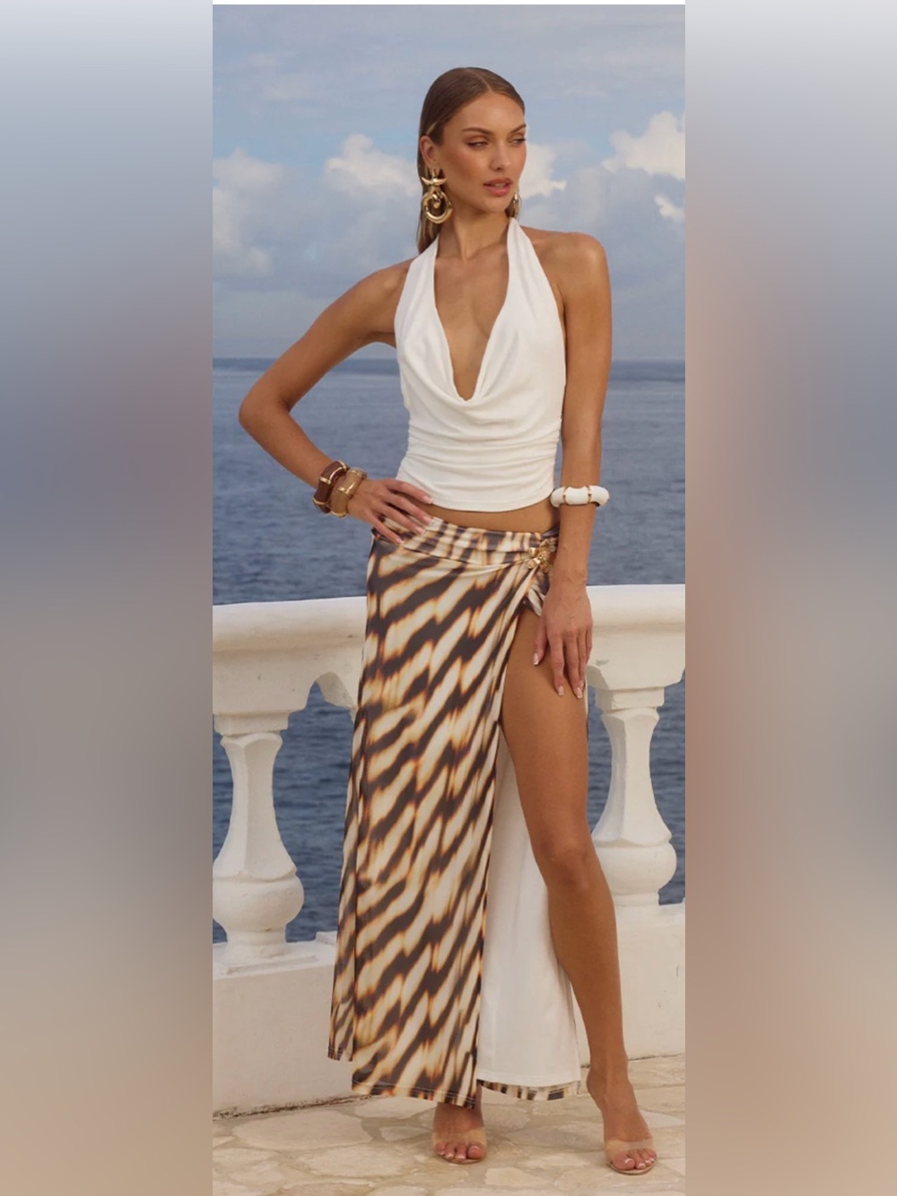 Runway the Label high slit skirt